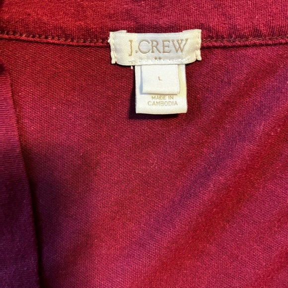 J Crew LOT OF 3 Sz L - 1 each Long Sleeve, Short Sleeve Tees and 1 Open Cardigan - Picture 7 of 13